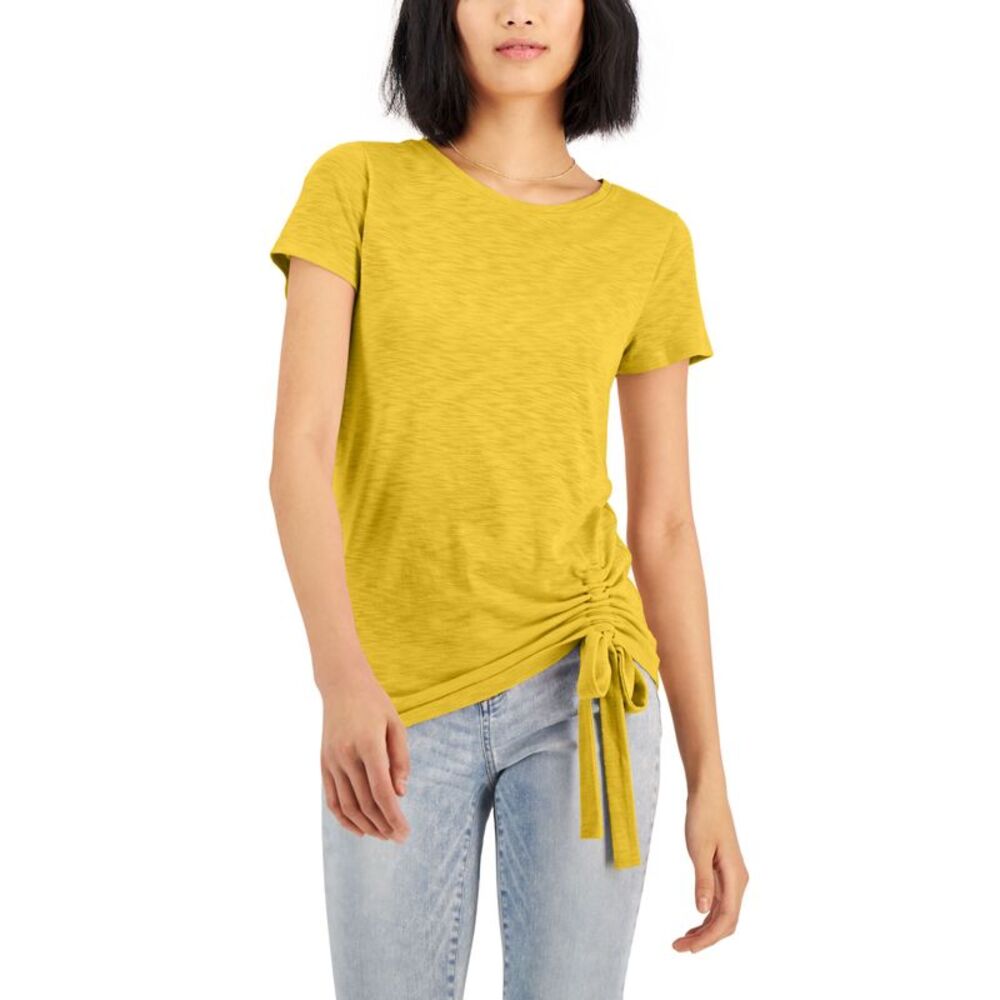 INC International Concepts Petite Side Ruched T-Shirt